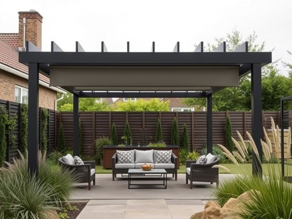 Lamellenpergola 360 — conceptweergave