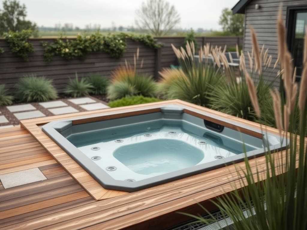Elektrische spa 5-persoons — conceptweergave